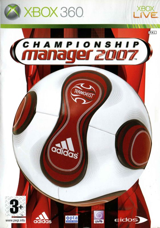 Championship Manager 2007 box art for Playstation 2